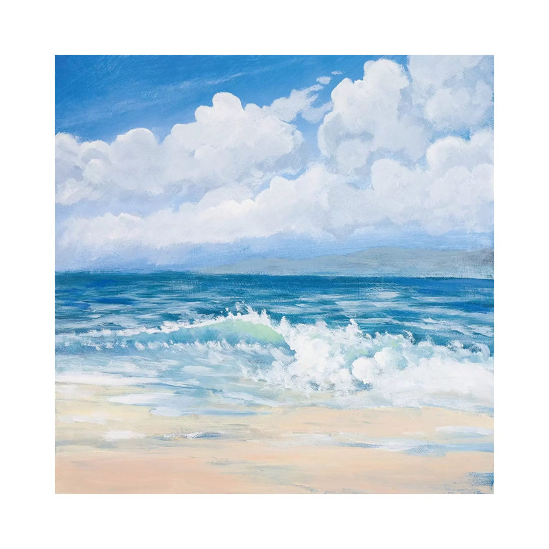 Waves II by Kingsley - Wrapped Canvas Gallery-Wrapped Canvas Giclée, 66.04 cm H x 66.04 cm W x 3.175 cm D