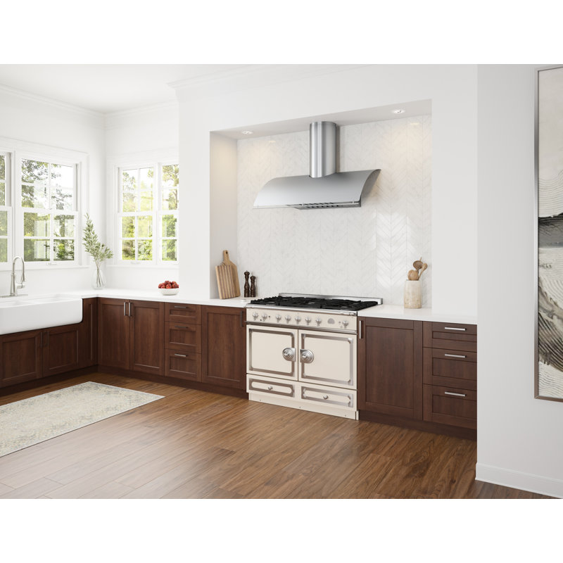 Zephyr Okeanito 36 in. Wall Mount Range Hood with LED Lights, Stainless Steel, 36"