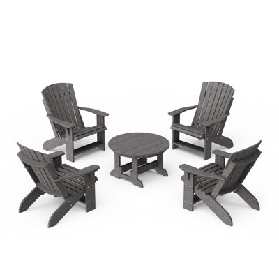 Ensemble de conversation de chaise Adirondack 5 pièces Heritage