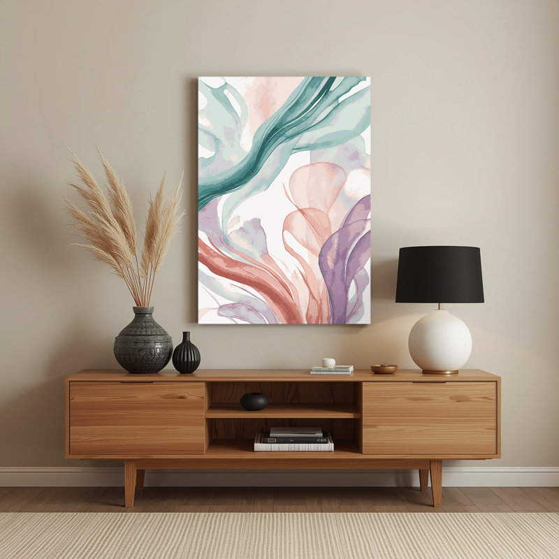 Aquarelle abstraite, art mural gris en métal 70, H 20 po x l 16 po