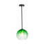 Luminaire suspendu en verre à 1 lumière avec verre martelé vert-1768534859