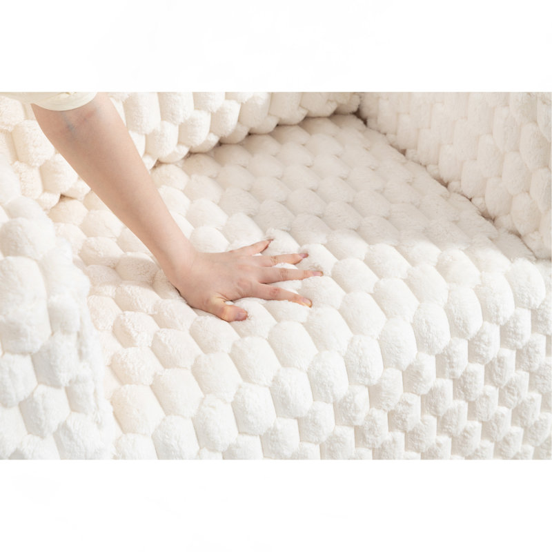Canapé à compression en velours côtelé avec repose-pieds Lingge-33006