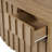 63'' W Wood Sideboard with Vertical Slatted Doors and Curved Sides