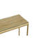 Caledian 116cm Glass Top Console Table