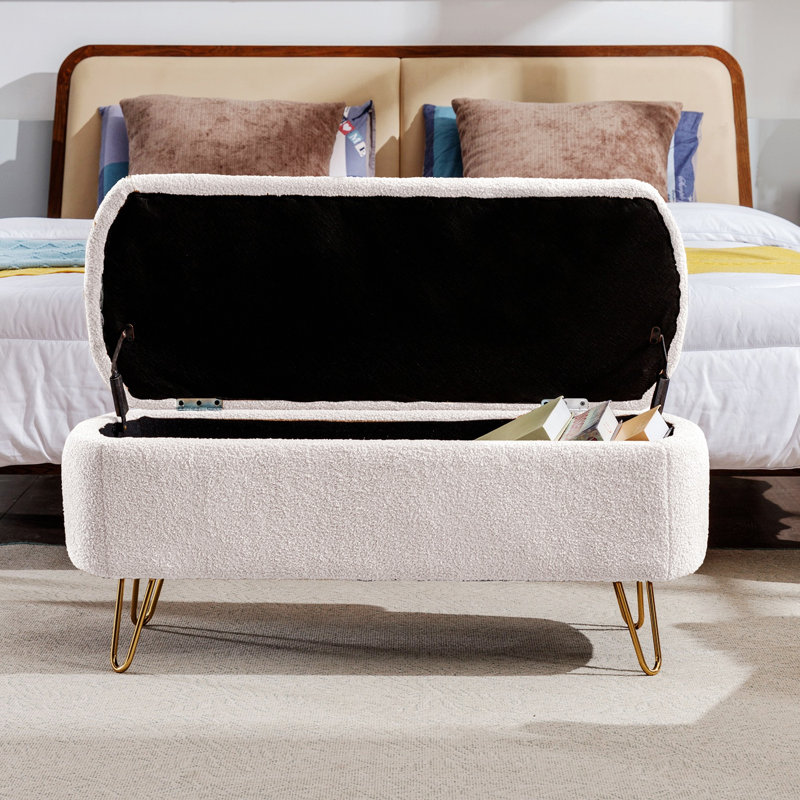 Banc de rangement Narding, Ivoire