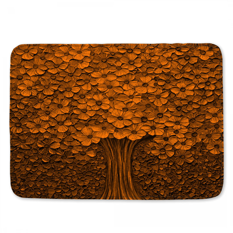 Tapis de bain bronze, L 24 po x L 17 po