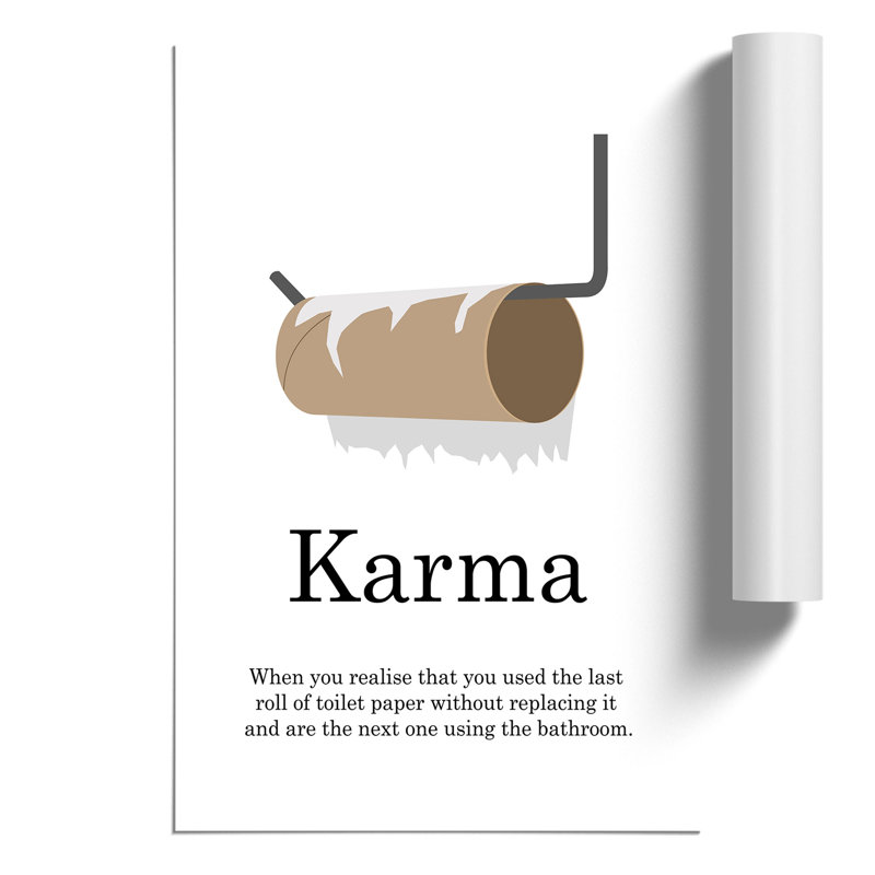 Karma - Frameless Print, 42cm H x 30cm W x 0.1cm D