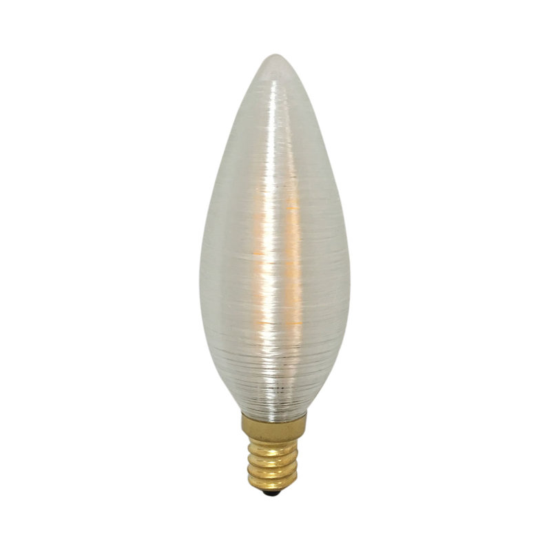 4 Watt (40 Watt Equivalent) LED Dimmable Light Bulb, E12/Candelbera Base