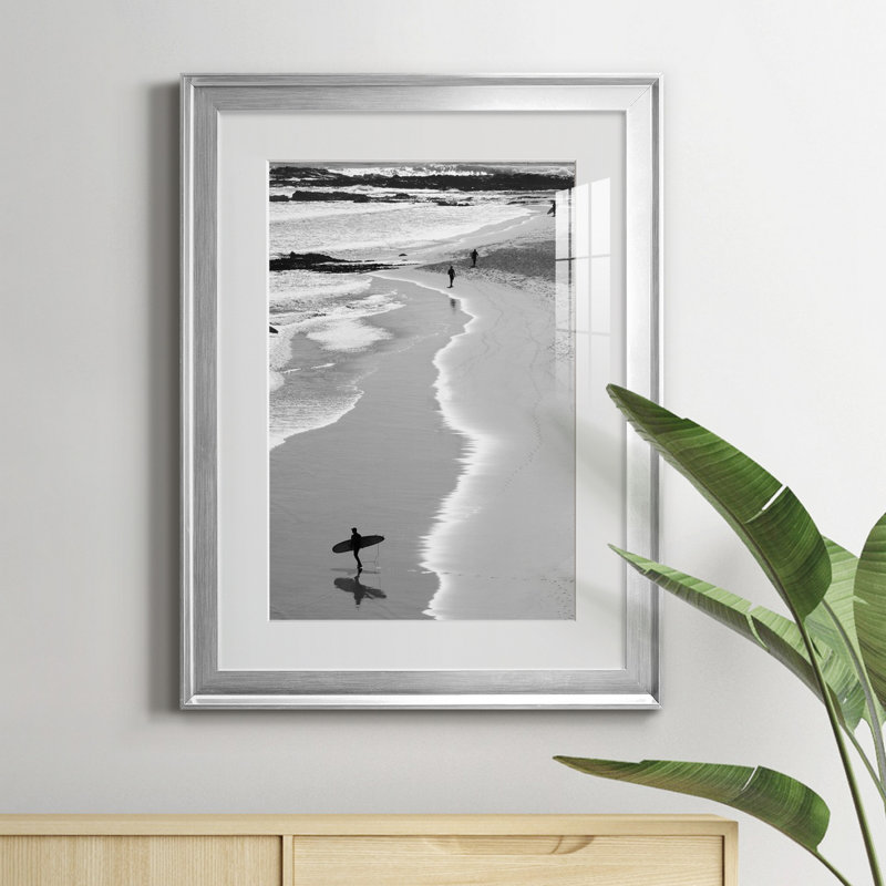 Gold Coast Beach - Photographie de cadre photo sur toile, Cadre argenté, H 22,5 po x l 30,5 po x P 1,5 po