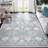 5x7 Rug Washable Rugs for Bedroom Oriental Rugs for Living Room Vintage Boho Rug for Dining Room Non Slip Area Rug Stain Resistant Area Rug for Dining Room Classroom Blue Grey