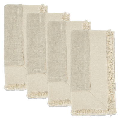 Lyra Cotton Blend No Pattern Square Napkin