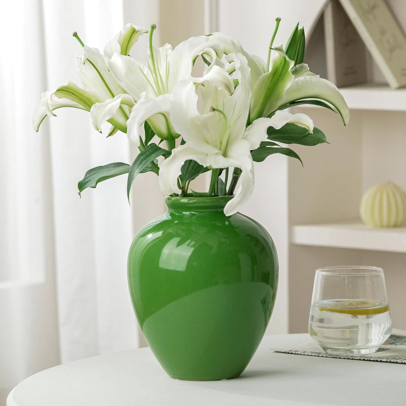 Green Ceramic Vase