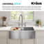 Robinet de cuisine pont KRAUS Oletto-102759395