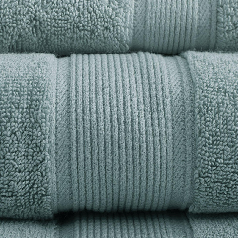 Bain en coton , Ensemble de serviettes 8 pièces, Vieux vert
