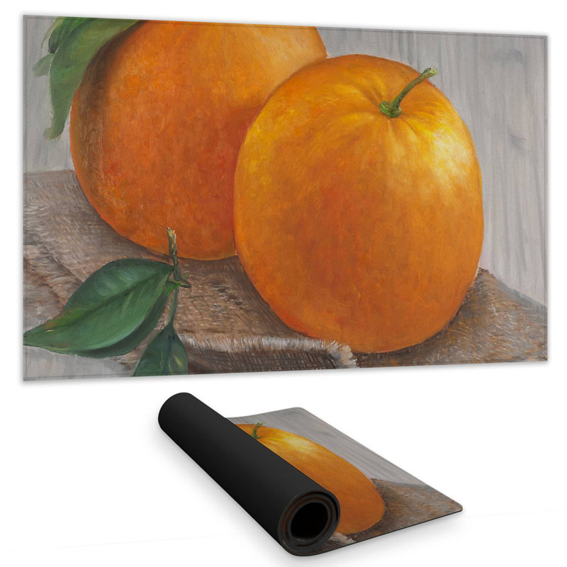 Two oranges - 14.00"x24.25" Desk mat