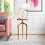 Table d'appoint avec plateau en aluminium noir Jody-1411843049