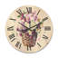 Horloge murale Bouquet de fleurs des prés dans le panier-63902086