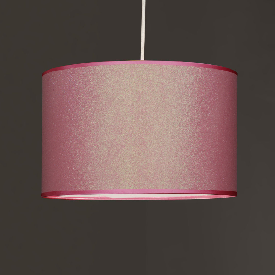 Shiny 20cm H Cotton Drum Pendant Shade ( Uno )