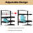 Hat Rack for 180 Baseball Caps, 6-Tier Adjustable Metal Cap Organizer with 18 Trays, Standing Coat Rack, Black, Multi-Functional, Home & Commercial
