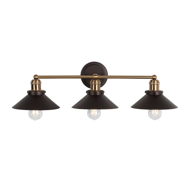 Éclairage pour meuble-lavabo en métal Bagatelle, Bronze huilé / laiton doré, 3
