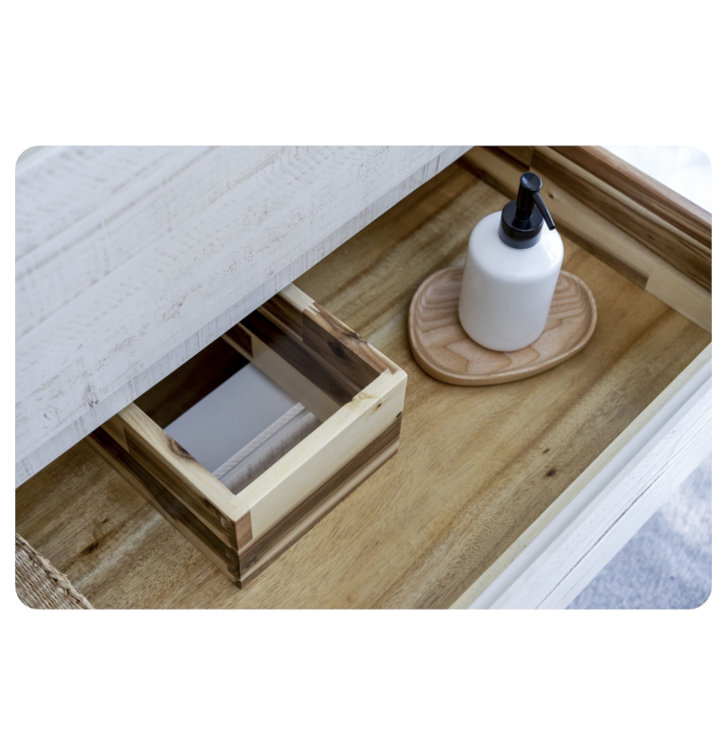 Base de meuble-lavabo mural flottant double 58 po Fresca Formosa - Base et lavabo non inclus