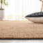 Tapis en jute tissé à plat en fibre naturelle Foxdale-897005541