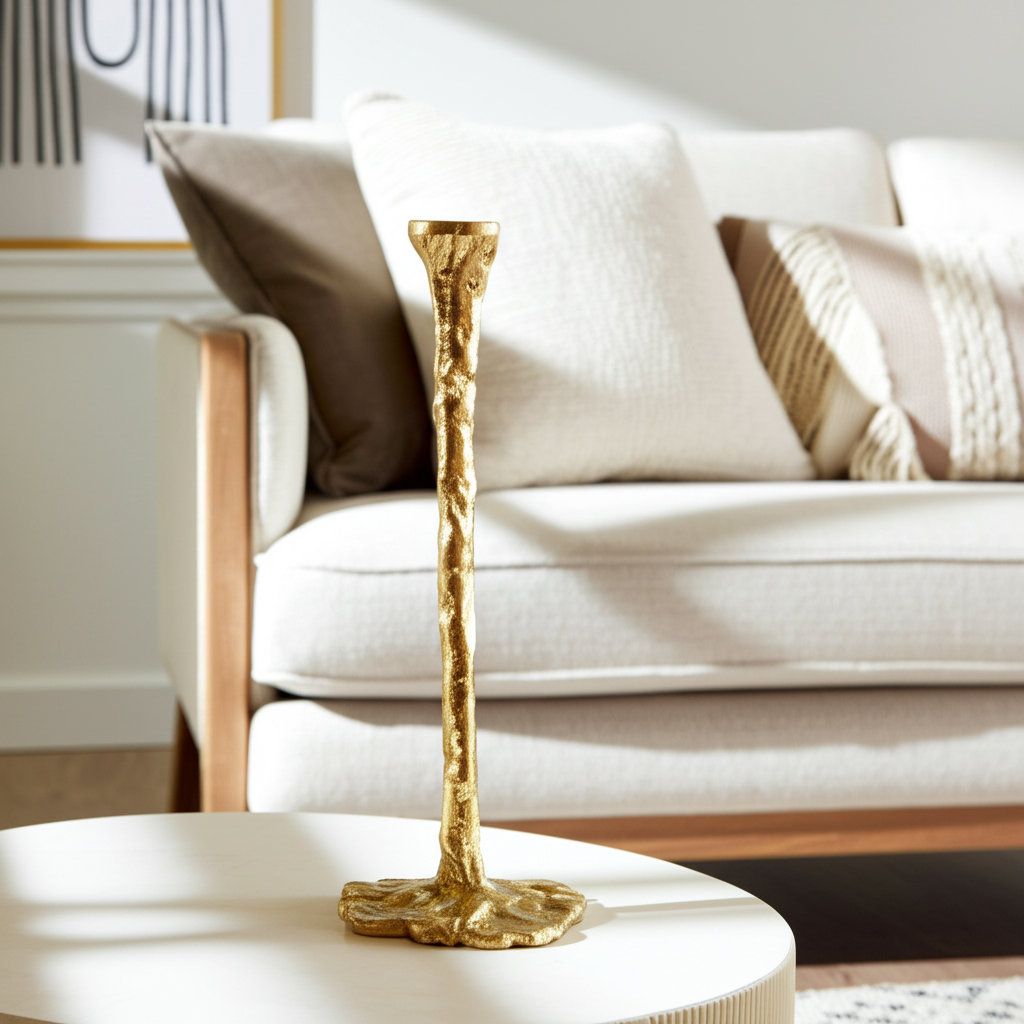 Omni Candlestick Holder, 15" H x 5" W x 5" D