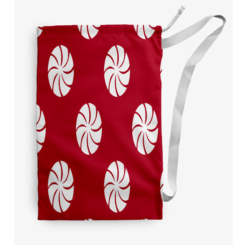 Sac à linge Whirl of the Season, Petit (H 29 po x l 18 po), Rouge