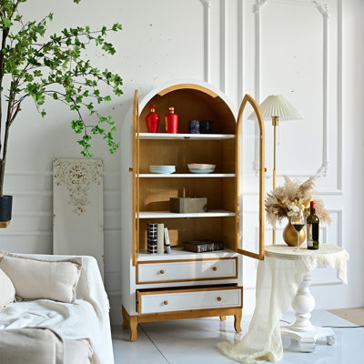 Buffet en bois massif Burlywood