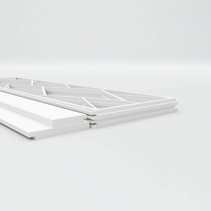 Ensemble de lambris en PVC Hudson, H 32 po x l 94,5 po x P 0,625 po