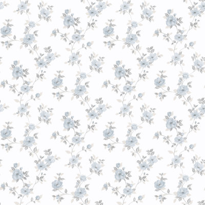 Pretty Prints Mini Rose Trail Wallpaper Roll