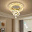 Lustre rond en cristal à 3 niveaux DEL-885731145