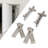 5.11" H x 0.98" W Spring Pair Door Hinges