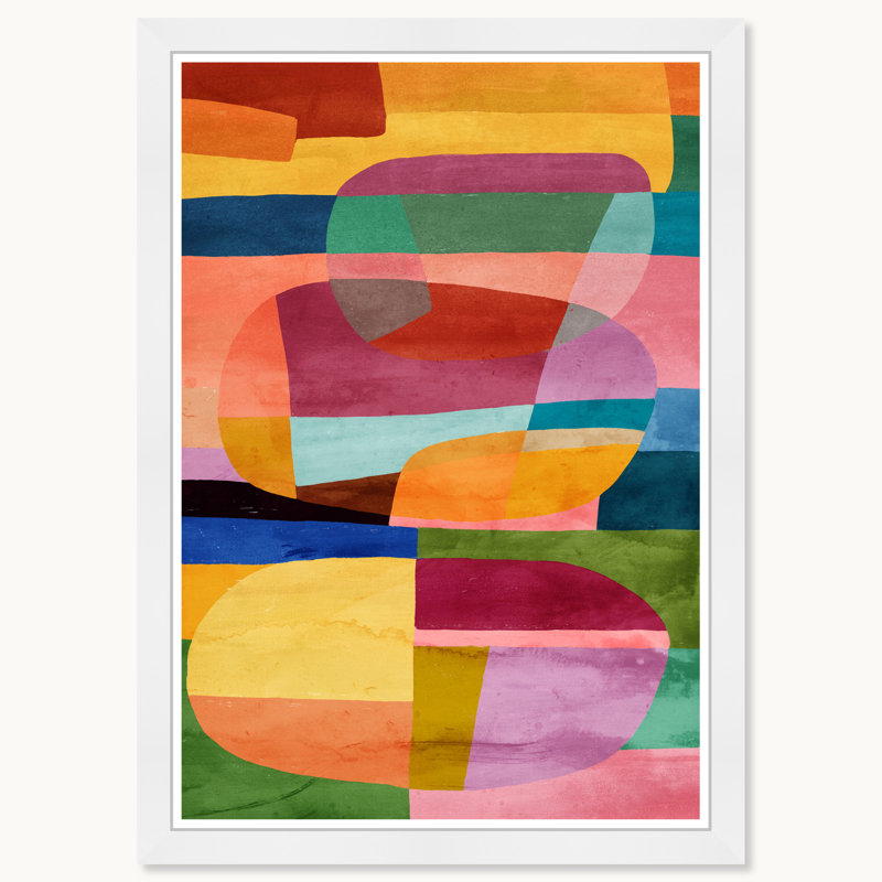 Débordement de couleur, Cadre blanc