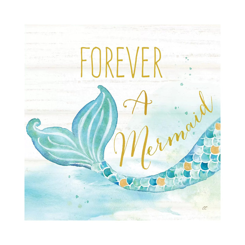Mermaid Tale I by Cynthia Coulter - Wrapped Canvas Print, 30.48 cm H x 30.48 cm W