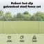 Vidaxl Hexagon Fence Galvanised Steel-114621768-114621785