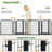 Foldable Dog Playpen Pet Fence with Door