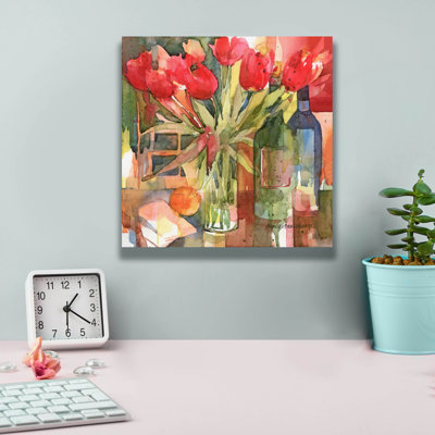 «Bottles & Blooms» par Annelein Beukenkamp, art mural sur toile