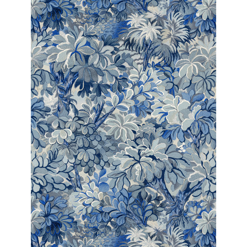 Ridge Edge Wallpaper, Blue Stone