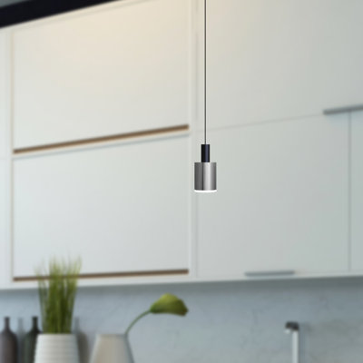Luminaire suspendu tambour 1 lumière DEL Essoura