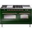ILVE Nostalgie II 60 Dual Fuel Range, 5 Burners, Griddle, Frenchtop -1514149103-1514149018