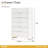  Palm Gate 6-Drawer Chest - Cloud White