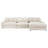 Thiego Upholstered Reversible Chaise Sectional Sofa Sand-94619420