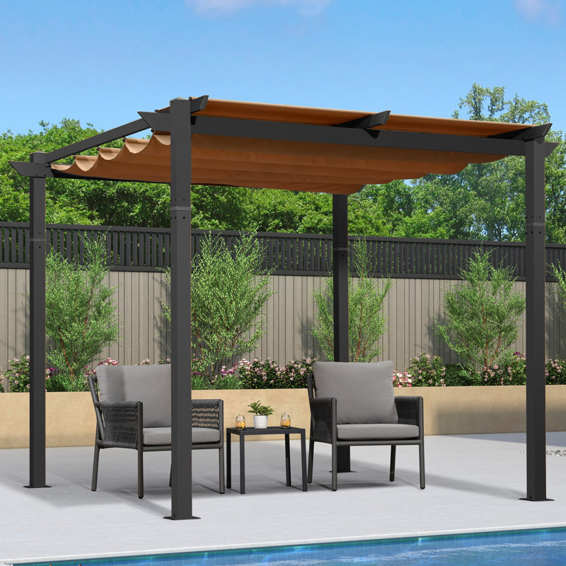 Aluminium Pergola, 9.8ft x 9.8ft