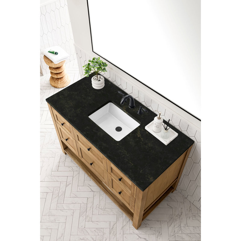 Breckenridge 48'' W Single Vanity, Light Natural Oak, Phantome Eclos, 8" Widespread