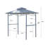 Graves 2.4m x 1.5m Metal Grill Gazebo
