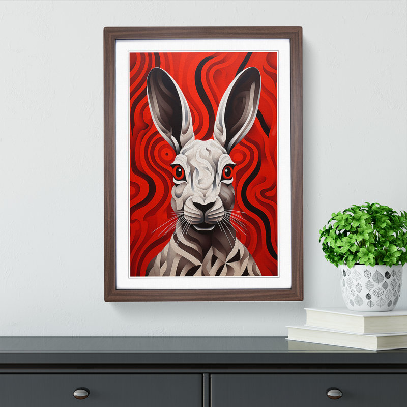 Hare Op No.2 - Framed Print