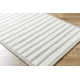 Rectangle Triton Striped Hand Tufted Wool Area Rug in Gray
