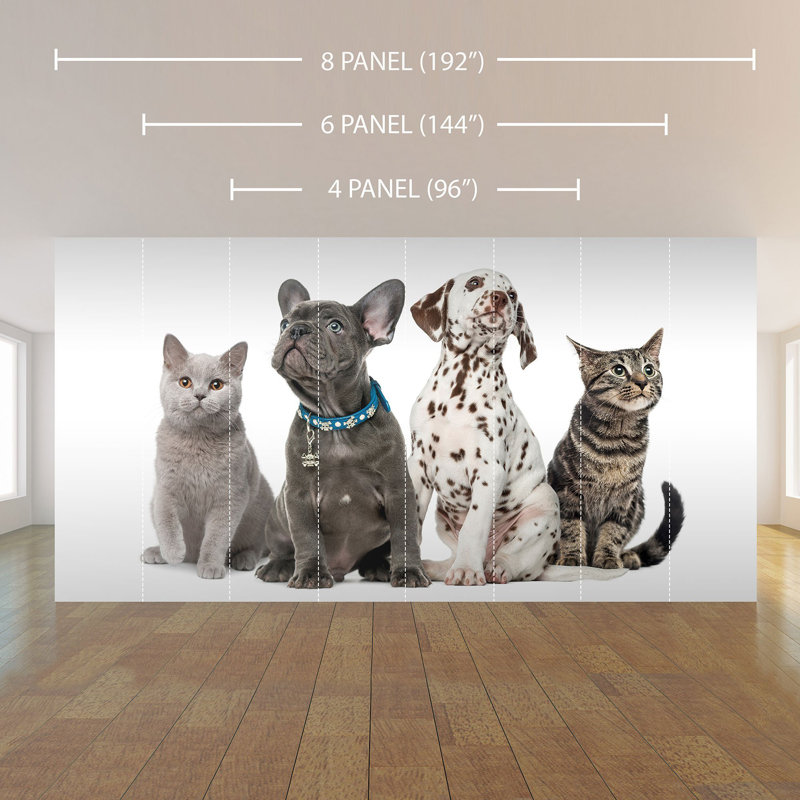 Panneau de papier peint pelez et collez Regitze, L 100,08 po x l 96 po