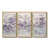 Toile avec cadre flottant or